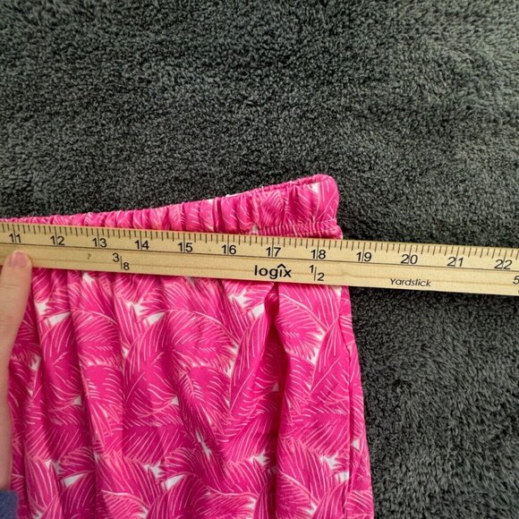 Simply Southern Shorts Women Pink Floral Beach Casual Short XL Drawstring - Picture 6 of 8